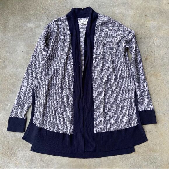 LOU & GREY Open Front Side Slit Cardigan Size M - Picture 2 of 7